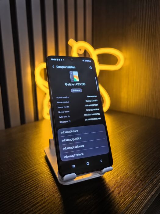 Samsung A33 5G, 128GB, black, 48mp și ecran 6,4 inch