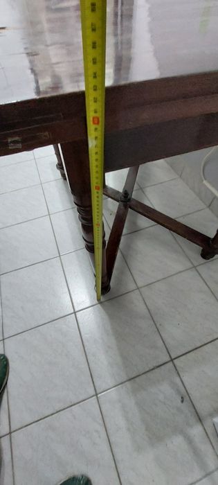 Birou, masă pentru 8 persoane, lemn masiv, vintage.