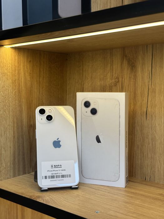 айфон 13 белый идеал 87%