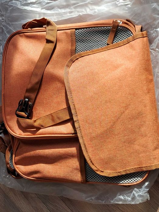 Раница за котка с разширяемо дишащо пространство/ Транспортна чанта