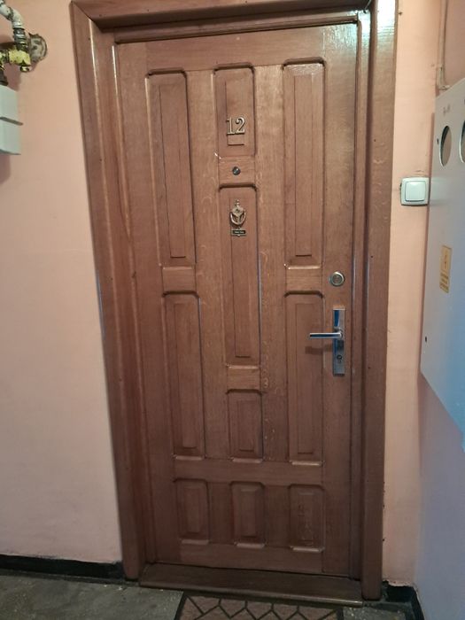 Ușă intrare stejar masiv