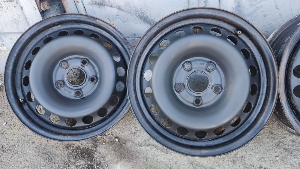 железни джанти 15 цола, 5х112 6J,  ЕТ45-47,центр.отвор 57,1, WV, Skoda