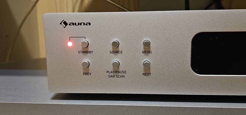 Auna Art22 Amplifier DAB+ BT white/silvr