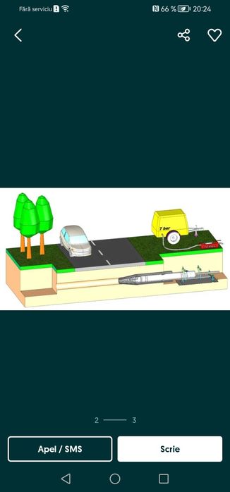 Executam foraje subtraversari subterane cu racheta pneumatica