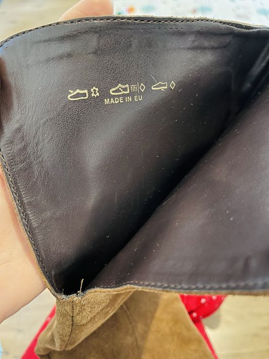 Cizme peste genunchi Benvenuti, piele naturala intoarsa, M 36