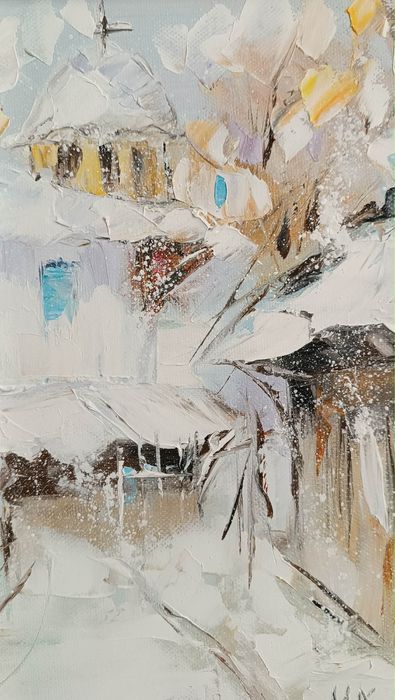 Картина “Зима на село”