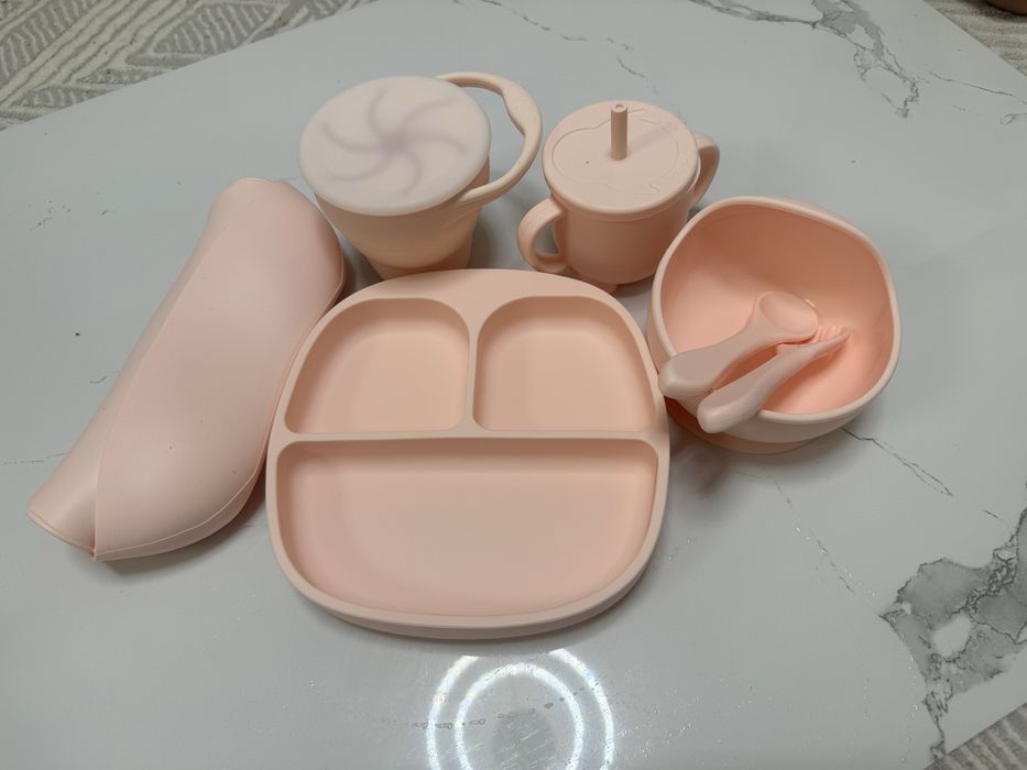 Силиконовые детские посуды