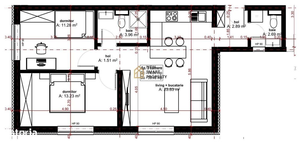 De vanzare apartamente NOI cu 3 camere- Dimitrie Anghel Oradea