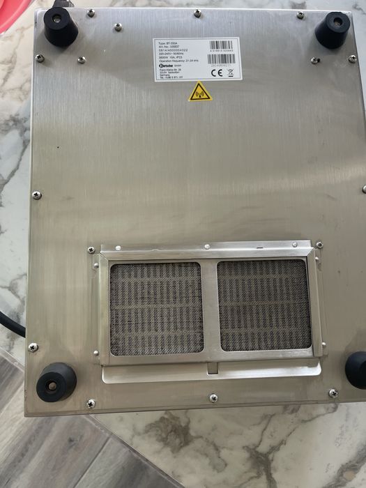 Aragaz cu inductie( plita profesionala), Bartscher, Otel inoxidabil, 3.5 kW, Argintiu