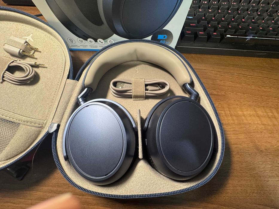 Casti Wireless Sennheiser Momentum 4 Denim / ca noi / garantie