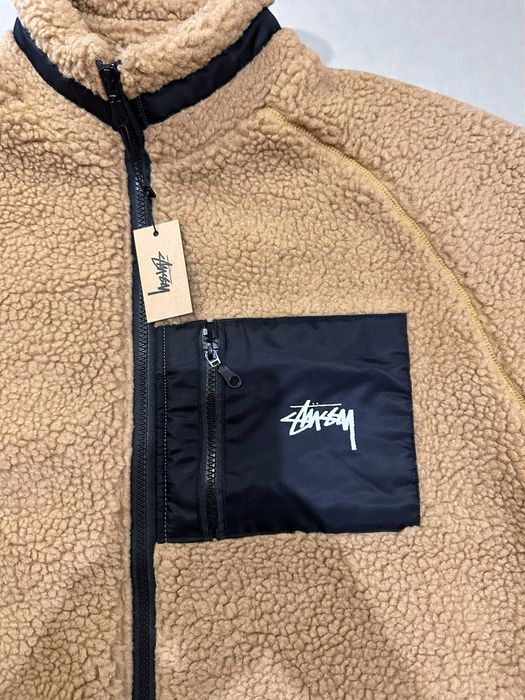 Stussy sherpa fleece jacket шерпа яке