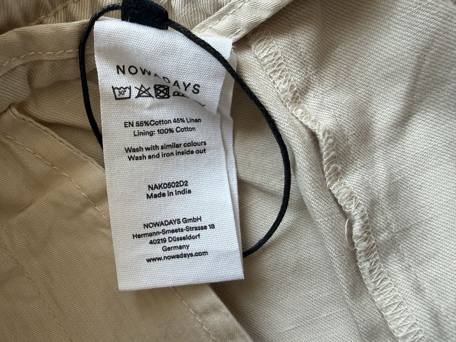 45% лен Nowadays Linen Pants ОРИГИНАЛНИ мъжки панталони с лен - XL