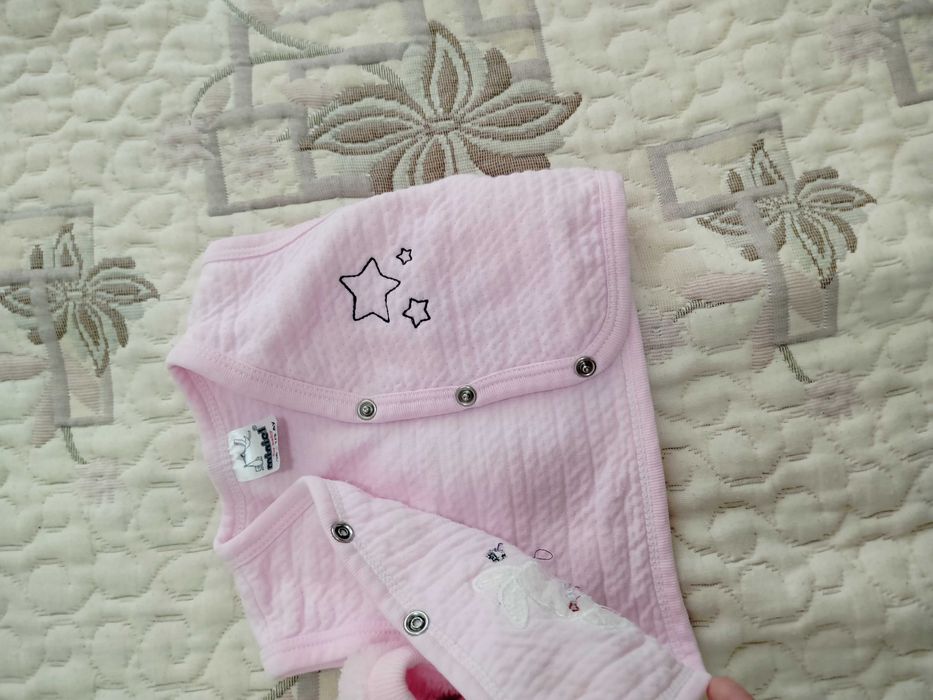 Бебешко пухено яке 62 + елече