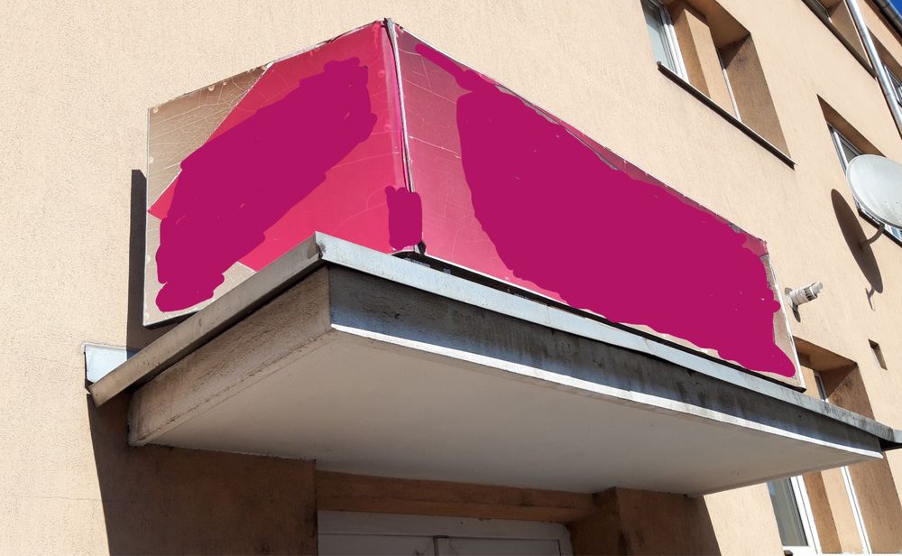 Panou reclama metalica
