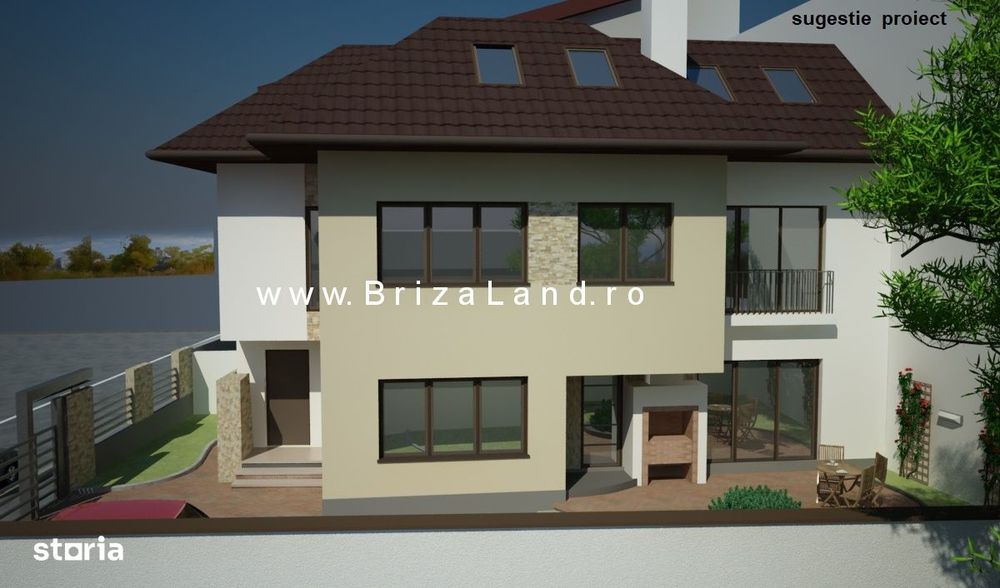 Bucurestii Noi, Laminorului, teren 202mp, d.=14.5m, casa demolabila