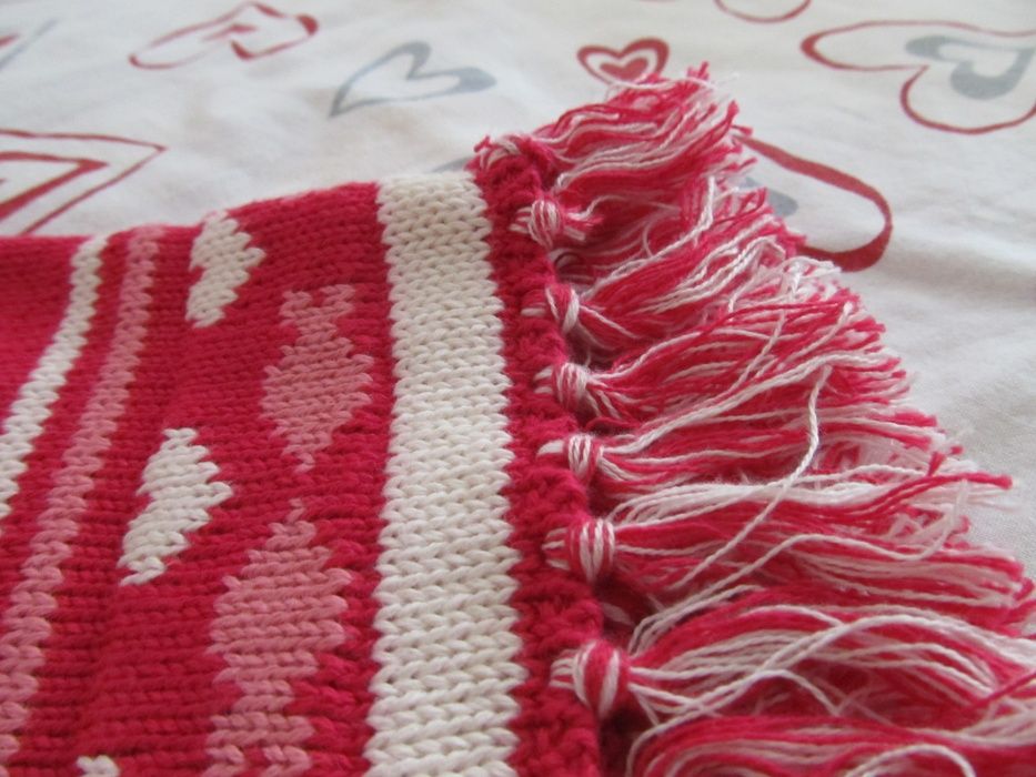 Ново детско пончо, наметало, розово за момиче 1-2 год., елегантно