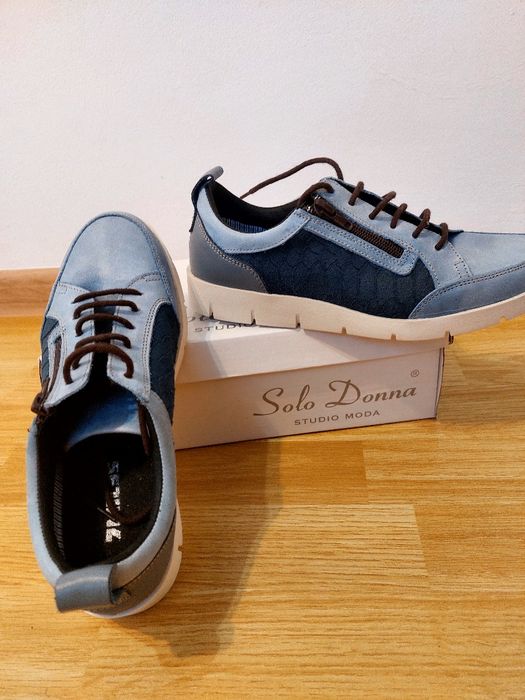 Papuci  sport din piele