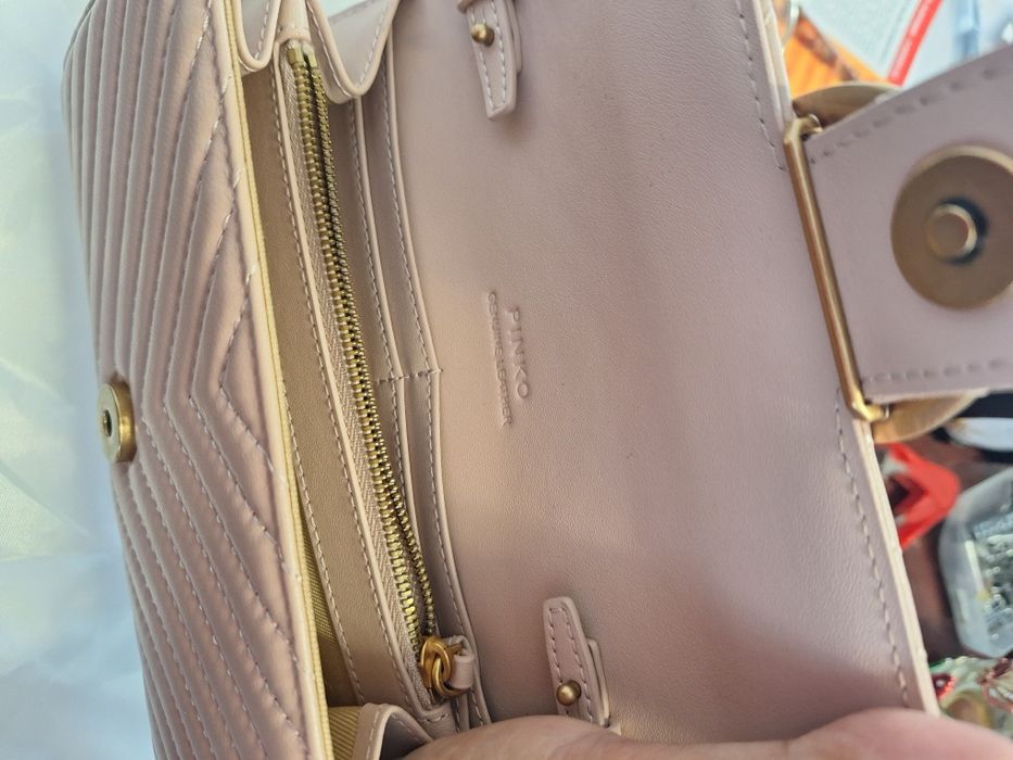 Geanta eleganta roz pudra