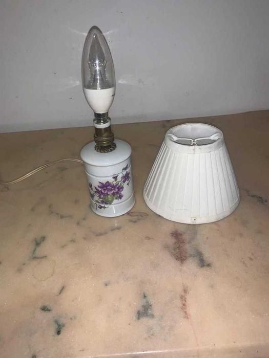 Veioza set din portelan decor dormitor