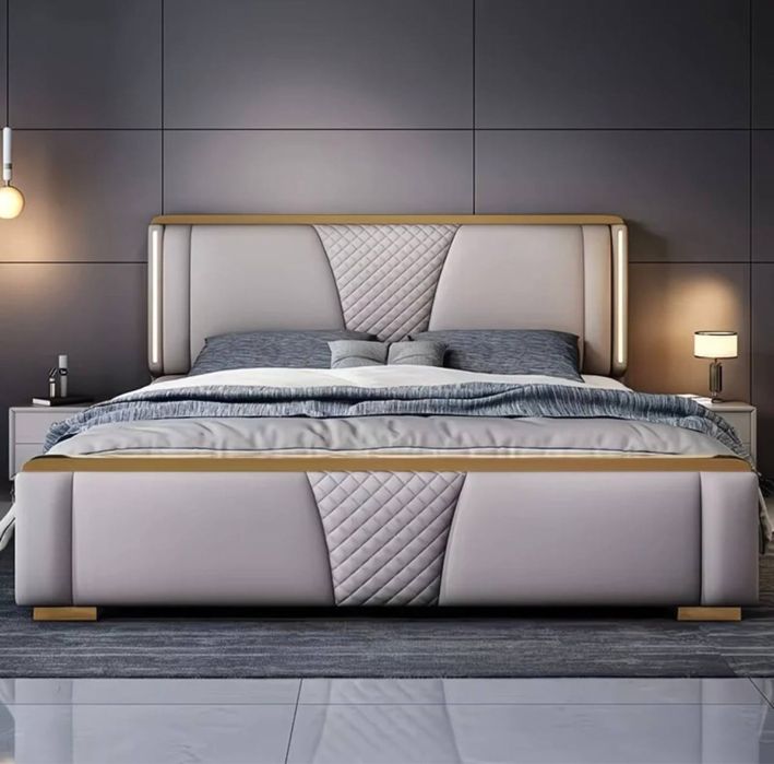 Premium кровать с хранением и подсветкой