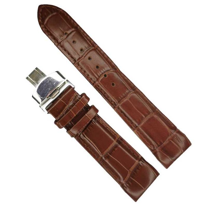 Curea ceas piele neagra / maro compatibila Tissot 21mm 23mm