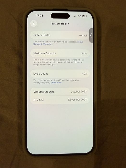 iPhone 15 pro max 256 gb, син цвят
