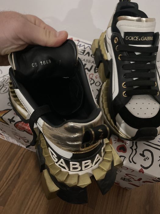 Adidasi Dolce & Gabbana King nr 40 originali gold