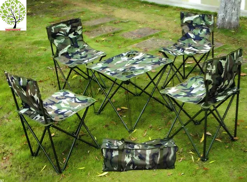 Рибарски комплект, маса със столове