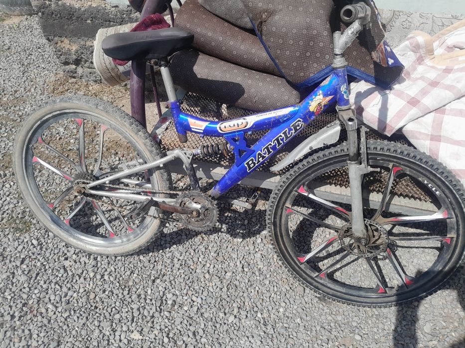 Велосипед титановый диски