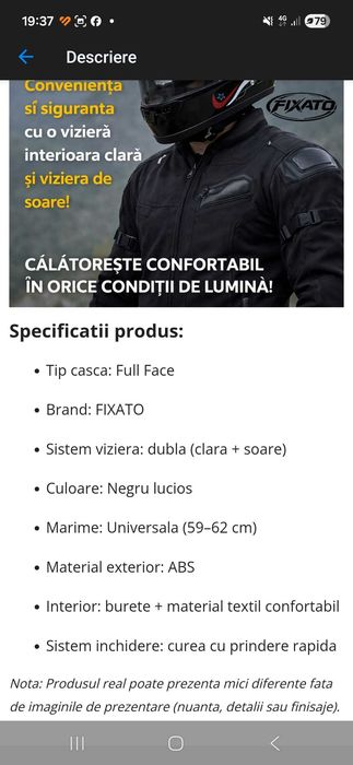 Cască trotinetă/motocicletă