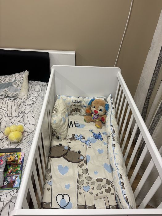 Кошара на 3 нива с люлеещ се механизъм + матрак и обиколници !