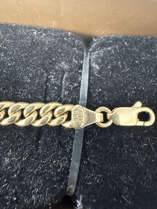 Масивна гривна 14К злато Cuban Link