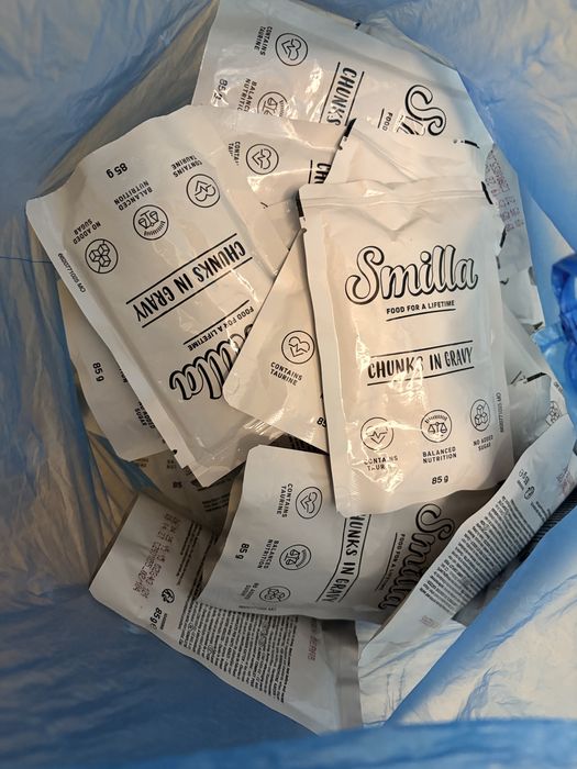 Паучове за котка Смила Smilla, пъстърва и зелен фасул в сос - 50 броя/ пауча