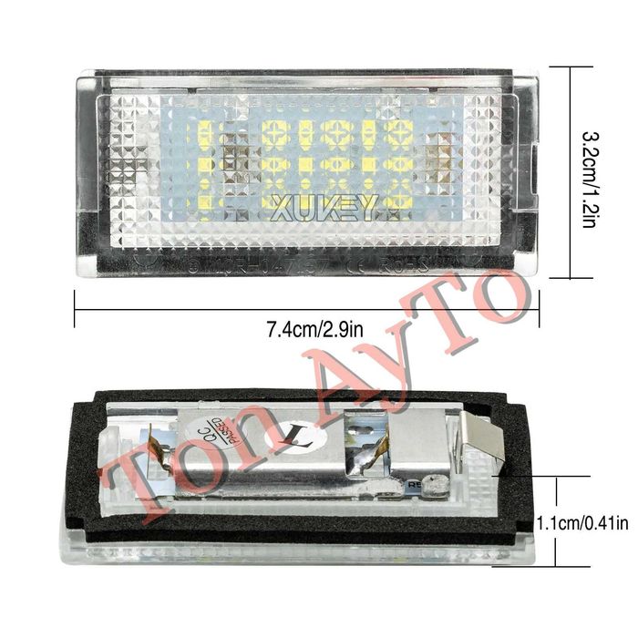 Лед LED Плафони Регистрационен Номер БМВ Е46 4 Врати Седан Комби 1998 - 2003 BMW E46 Мини Купър MINI COOPER R50 R52 R53