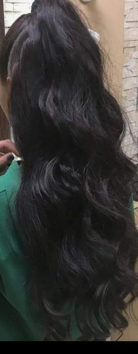 Естествена черна коса