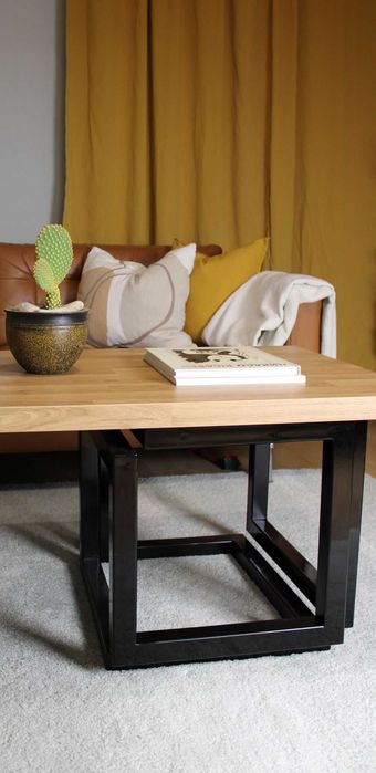 Метална основа за холна маса Рубик 50×50×45 см – профил 40×40