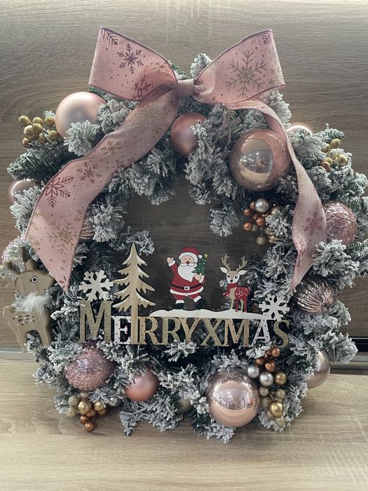 Коледен венец  60см диаметър