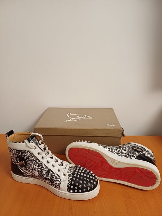 Christian Louboutin Louis Flat Spikes "Loubi Graffiti"