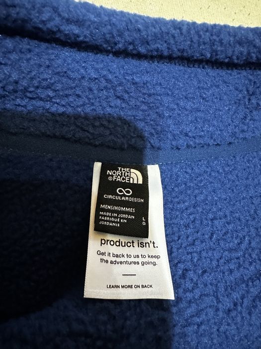 Оригинален полар The North Face Yumori 1/4 blue fleece – нов с етикети