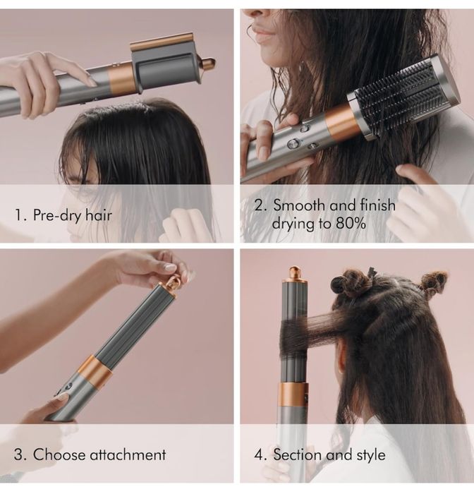 Ново! Dyson HS05 Airwrap Complete Long Маша за коса