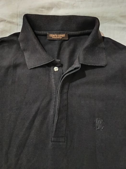 Tricou polo, Roberto Cavalli, negru, XS