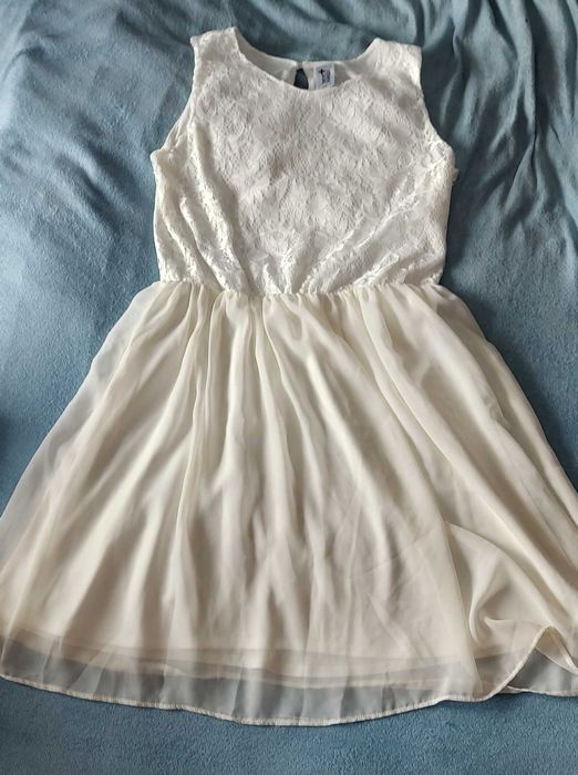 Rochie alba eleganta fetite masura 164