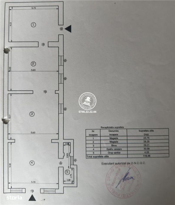 Spatiu comercial, Sararie