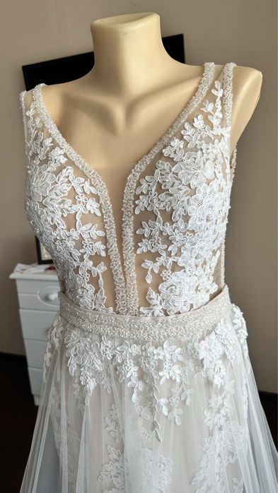 Rochie mireasa White Lady marimea M(46 marime romaneasca)