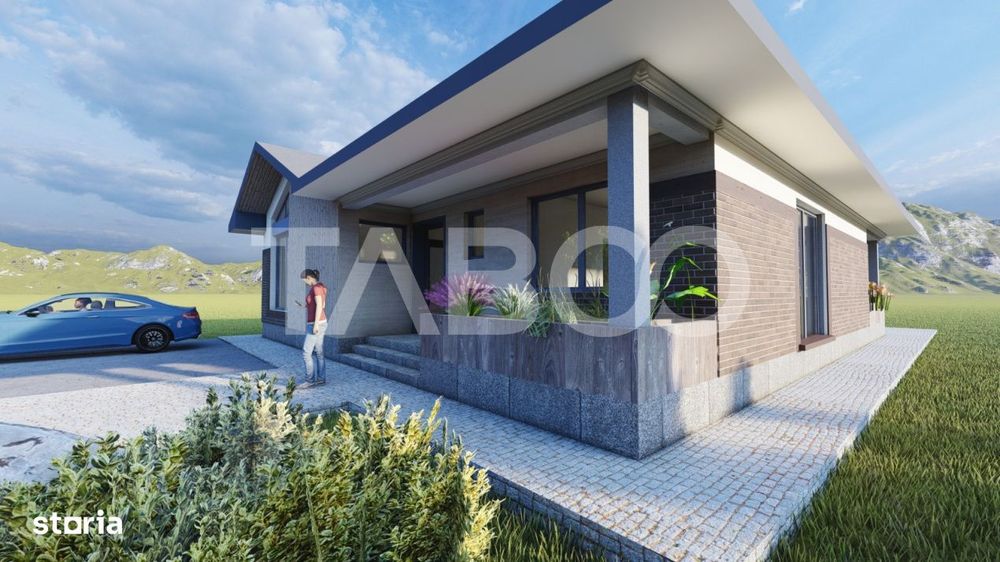 Casa de vanzare cu 3 camere   Sura Mica Sibiu 500 mp teren