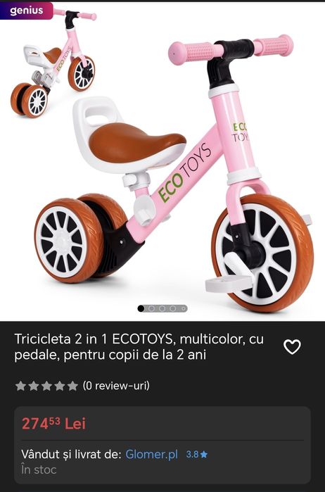 Tricicleta 2 in 1