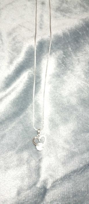 Сребърно колие сърце Priscilla+гривна сърце Love Annunziata+ пръстен!!