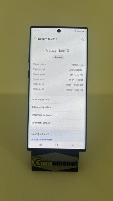 Telefon mobil Samsung Galaxy Note 10 Plus, Dual SIM, 256GB, 12GB -A-