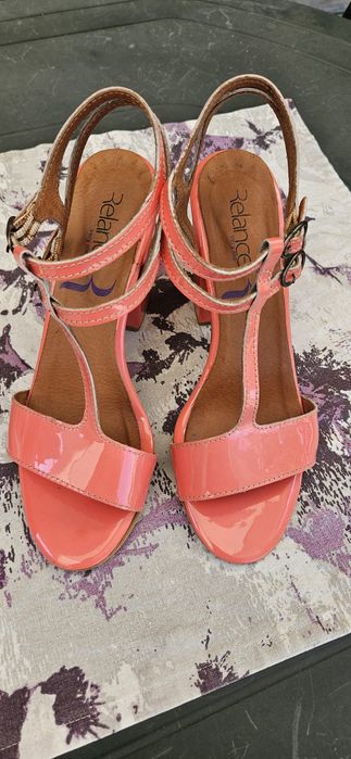 Sandale piele eco lacuita