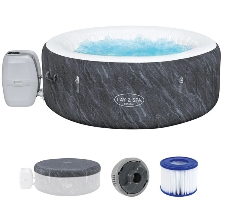 НОВО Суперлуксозно надуваемо джакузи BORACAY 1.80м-66см